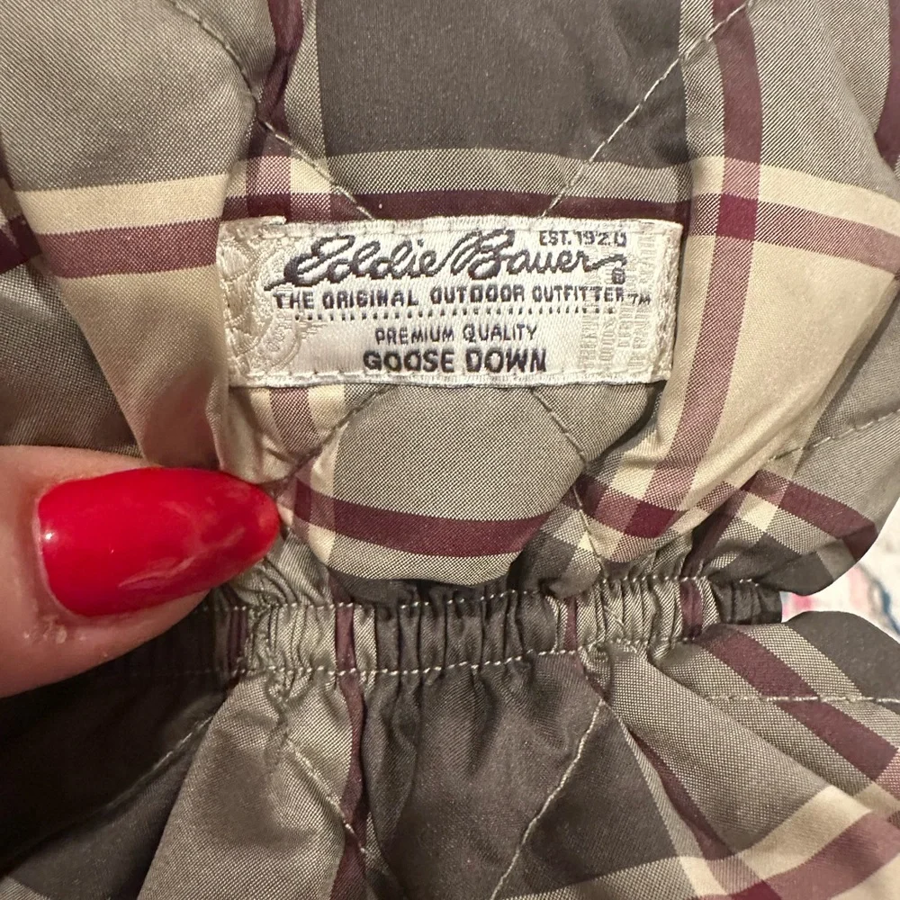 EDDIE BAUER DOWN ICE SCRAPER MITT Brown Plaid Gift